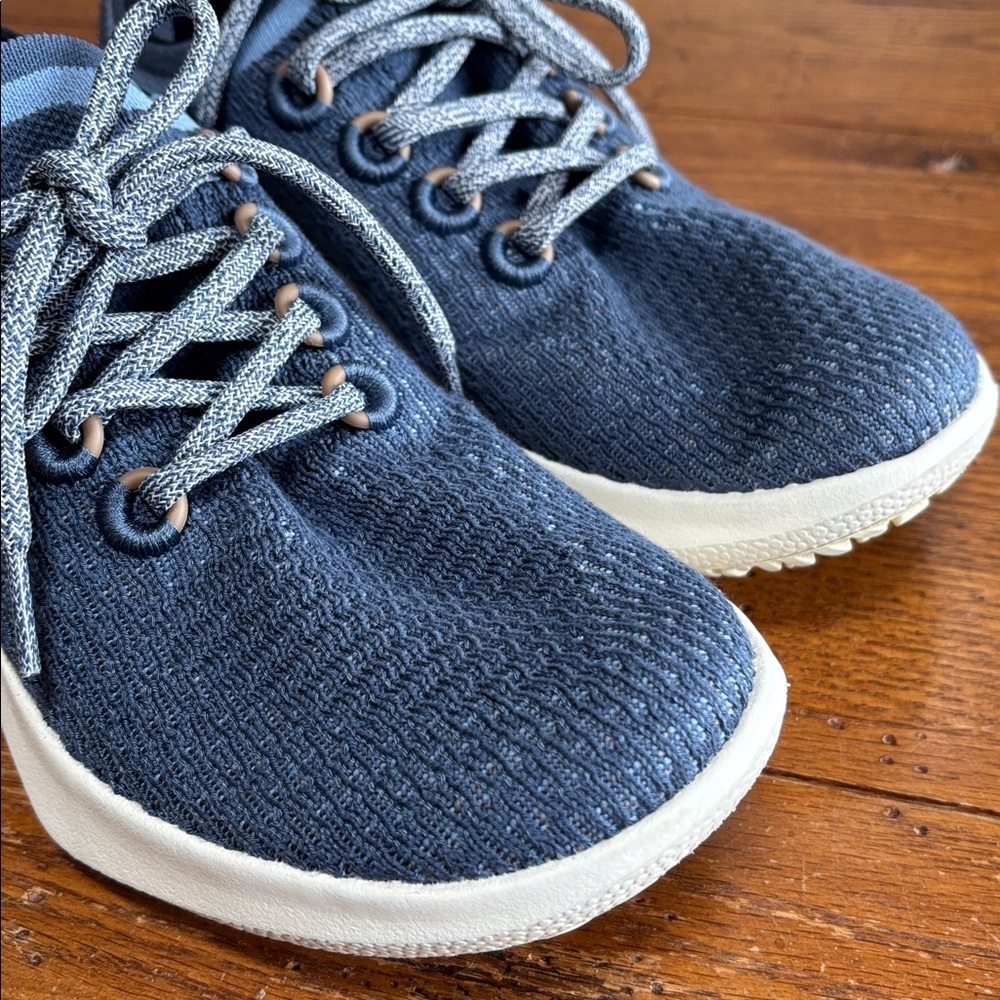 Allbirds Tree Dasher 2 Shoes Women’s Blue Slip-in Lace Up Sneaker Size 7.5 - Picture 12 of 13